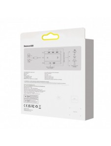 Baseus Lite Series HUB-adapter USB-A till 4xUSB-A 3.0 5Gb/s svart (WKQX030101)
