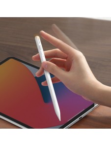 Baseus Capacitive Active Stylus Penna för iPad vit + USB Type C 3A 0,3 m kabel (SXBC000102)