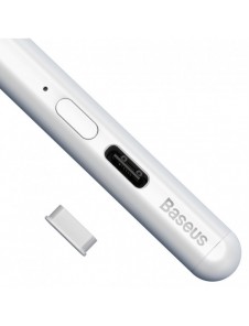 Baseus Capacitive Active Stylus Penna för iPad vit + USB Type C 3A 0,3 m kabel (SXBC000102)
