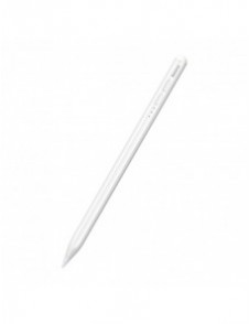 Baseus Smooth Writing Active Stylus-penna med LED-indikator för iPad vit + USB-C strömkabel 3A 0,3m och utbytbar spets Active (S