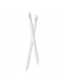 Baseus stylus med trådlös laddning för iPad vit + utbytbar spets