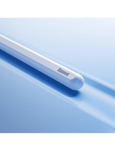Baseus stylus med trådlös laddning för iPad vit + utbytbar spets