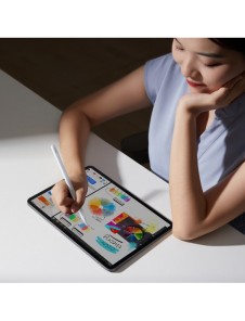 Baseus stylus med trådlös laddning för iPad vit + utbytbar spets