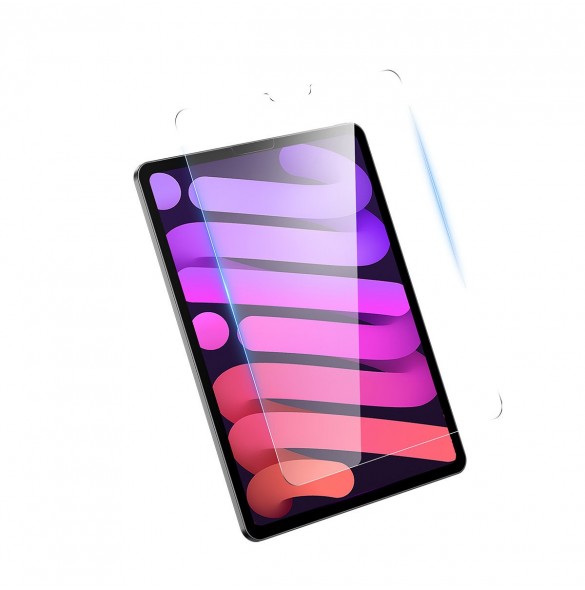 Baseus Kristallhärdat glas för iPad Mini 6 8.3'' + monteringssats - transparent