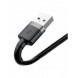Baseus Cafule-kabel slitstark nylonkabel USB / Lightning QC3.0 1.5A 2M svart (CALKLF-CG1)
