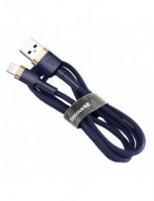 Baseus Cafule-kabel slitstark nylonkabel USB / Lightning QC3.0 1.5A 2M blå (CALKLF-CV3)