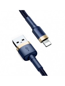 Baseus Cafule-kabel slitstark nylonkabel USB / Lightning QC3.0 1.5A 2M blå (CALKLF-CV3)