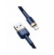 Baseus Cafule-kabel slitstark nylonkabel USB / Lightning QC3.0 1.5A 2M blå (CALKLF-CV3)