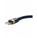 Baseus Cafule-kabel slitstark nylonkabel USB / Lightning QC3.0 1.5A 2M blå (CALKLF-CV3)
