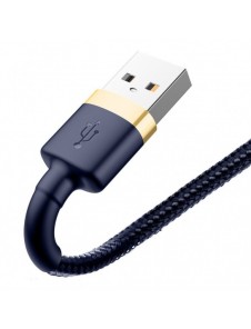 Baseus Cafule-kabel slitstark nylonkabel USB / Lightning QC3.0 1.5A 2M blå (CALKLF-CV3)