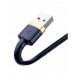 Baseus Cafule-kabel slitstark nylonkabel USB / Lightning QC3.0 1.5A 2M blå (CALKLF-CV3)