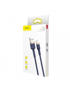 Baseus Cafule-kabel slitstark nylonkabel USB / Lightning QC3.0 1.5A 2M blå (CALKLF-CV3)