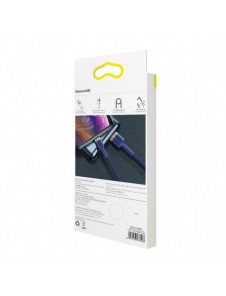 Baseus Cafule-kabel slitstark nylonkabel USB / Lightning QC3.0 1.5A 2M blå (CALKLF-CV3)
