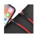 Baseus Cafule-kabel slitstark nylonkabel USB / Lightning QC3.0 1.5A 2M röd (CALKLF-C09)