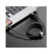 Baseus Cafule-kabel slitstark nylonkabel USB / Lightning QC3.0 2.4A 0.5M svart-grå (CALKLF-AG1)