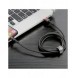 Baseus Cafule-kabel slitstark nylonkabel USB / Lightning QC3.0 2.4A 0.5M svart-röd (CALKLF-A19)