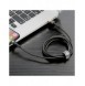 Baseus Cafule Kabel slitstark nylonkabel USB / Lightning QC3.0 2.4A 1M svart-guld (CALKLF-BV1)