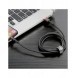 Baseus Cafule-kabel slitstark nylonkabel USB / Lightning QC3.0 2.4A 1M svart-röd (CALKLF-B19)