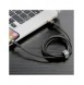 Baseus Cafule-kabel slitstark nylonkabel USB / Lightning QC3.0 2A 3M svart-guld (CALKLF-RV1)