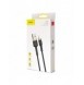 Baseus Cafule-kabel slitstark nylonkabel USB / Lightning QC3.0 2A 3M svart-guld (CALKLF-RV1)