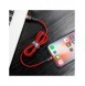 Baseus Cafule-kabel slitstark nylonsladd USB / Lightning QC3.0 2A 3M röd (CALKLF-R09)