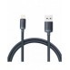 Baseus Crystal Shine Series-kabel USB-kabel för snabb laddning och dataöverföring USB Typ A - Lightning 2,4A 1,2m svart (CAJY000