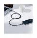 Baseus Crystal Shine Series-kabel USB-kabel för snabb laddning och dataöverföring USB Typ A - Lightning 2,4A 1,2m svart (CAJY000