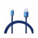 Baseus Crystal Shine Series-kabel USB-kabel för snabb laddning och dataöverföring USB Typ A - Lightning 2,4A 1,2m blå (CAJY00000