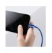Baseus Crystal Shine Series-kabel USB-kabel för snabb laddning och dataöverföring USB Typ A - Lightning 2,4A 1,2m blå (CAJY00000