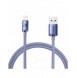 Baseus Crystal Shine Series-kabel USB-kabel för snabb laddning och dataöverföring USB Typ A - Lightning 2,4A 1,2m lila (CAJY0000