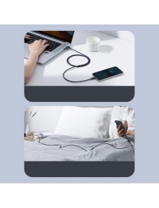 Baseus Crystal Shine Series-kabel USB-kabel för snabb laddning och dataöverföring USB Typ A - Lightning 2,4A 1,2m lila (CAJY0000