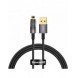 Baseus Explorer Series-kabel USB - Lightning 2.4A 1 m svart (CATS000401)