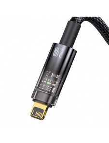 Baseus Explorer Series-kabel USB - Lightning 2.4A 1 m svart (CATS000401)