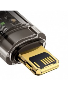 Baseus Explorer Series-kabel USB - Lightning 2.4A 1 m svart (CATS000401)