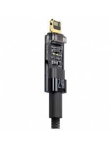 Baseus Explorer Series-kabel USB - Lightning 2.4A 1 m svart (CATS000401)