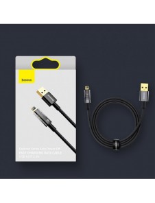 Baseus Explorer Series-kabel USB - Lightning 2.4A 1 m svart (CATS000401)