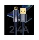 Baseus Explorer Series-kabel USB - Lightning 2.4A 1 m svart (CATS000401)