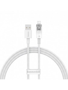 Baseus Explorer Series-kabel USB - Lightning 2.4A 1 m vit (CATS010002)