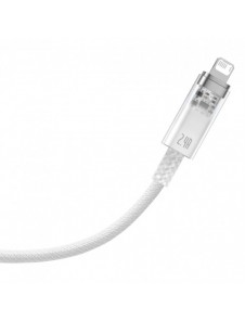 Baseus Explorer Series-kabel USB - Lightning 2.4A 1 m vit (CATS010002)