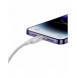 Baseus Explorer Series-kabel USB - Lightning 2.4A 1 m vit (CATS010002)