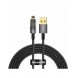 Baseus Explorer Series-kabel USB - Lightning 2.4A 2 m svart (CATS000501)