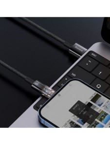Baseus Explorer Series-kabel USB - Lightning 2.4A 2 m svart (CATS000501)