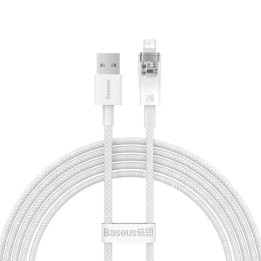 Baseus Explorer Series-kabel USB - Lightning 2.4A 2 m vit (CATS010102)