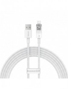 Baseus Explorer Series-kabel USB - Lightning 2.4A 2 m vit (CATS010102)