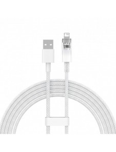 Baseus Explorer Series-kabel USB - Lightning 2.4A 2 m vit (CATS010102)