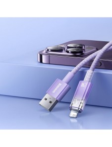 Baseus Explorer Series-kabel USB - Lightning 2.4A 2 m vit (CATS010102)