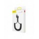 Baseus Fish Eye Spring Datakabel fjäderkabel USB / Lightning 1M 2A svart (CALSR-01)