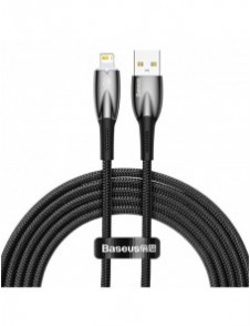 Baseus Glimmer Series kabel USB-A - Lightning 480Mb/s 2.4A 2m svart