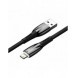 Baseus Glimmer Series kabel USB-A - Lightning 480Mb/s 2.4A 2m svart