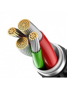 Baseus Glimmer Series kabel USB-A - Lightning 480Mb/s 2.4A 2m svart